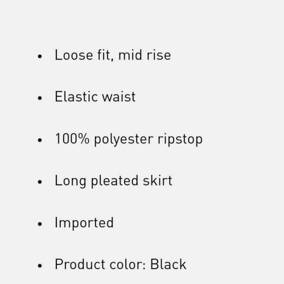 Adidas Black Pleated Athletic Nylon Midi Skirt - Picture 10 of 10